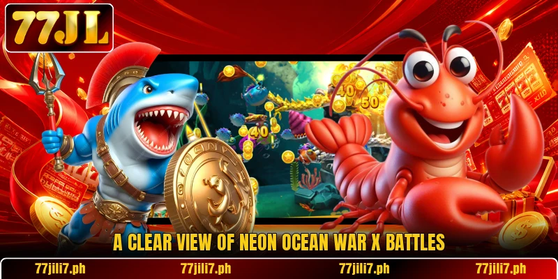 A clear view of Neon Ocean War X battles