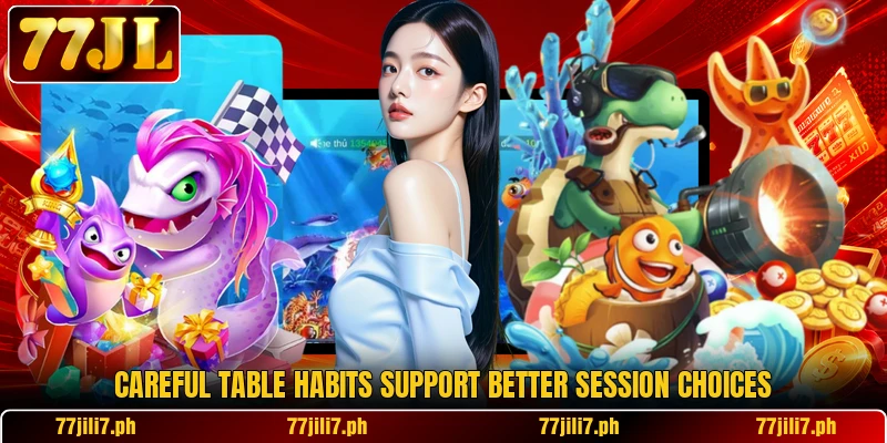 Careful table habits support better session choices