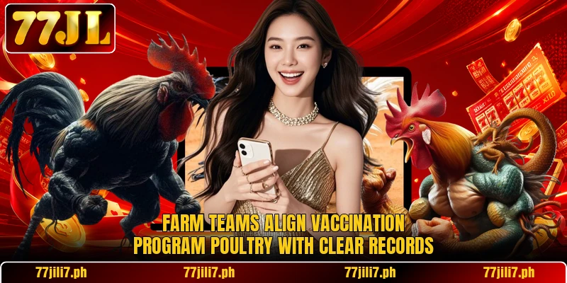 Farm teams align vaccination program poultry with clear records
