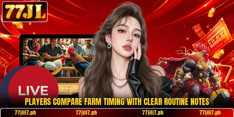 Players compare farm timing with clear routine notes