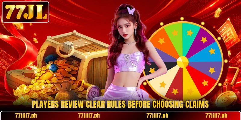 Players review clear rules before choosing claims
